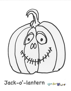 Wee Bee World Jack o' lantern